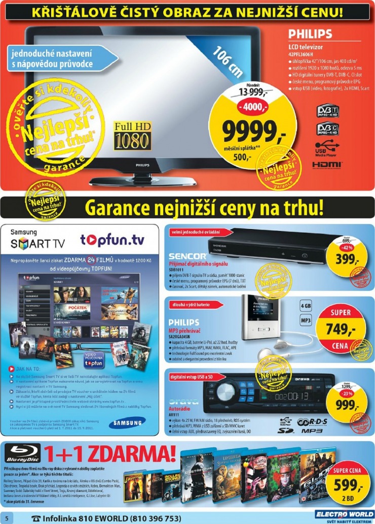 leták Electro World strana 1 leták Electro World strana 1