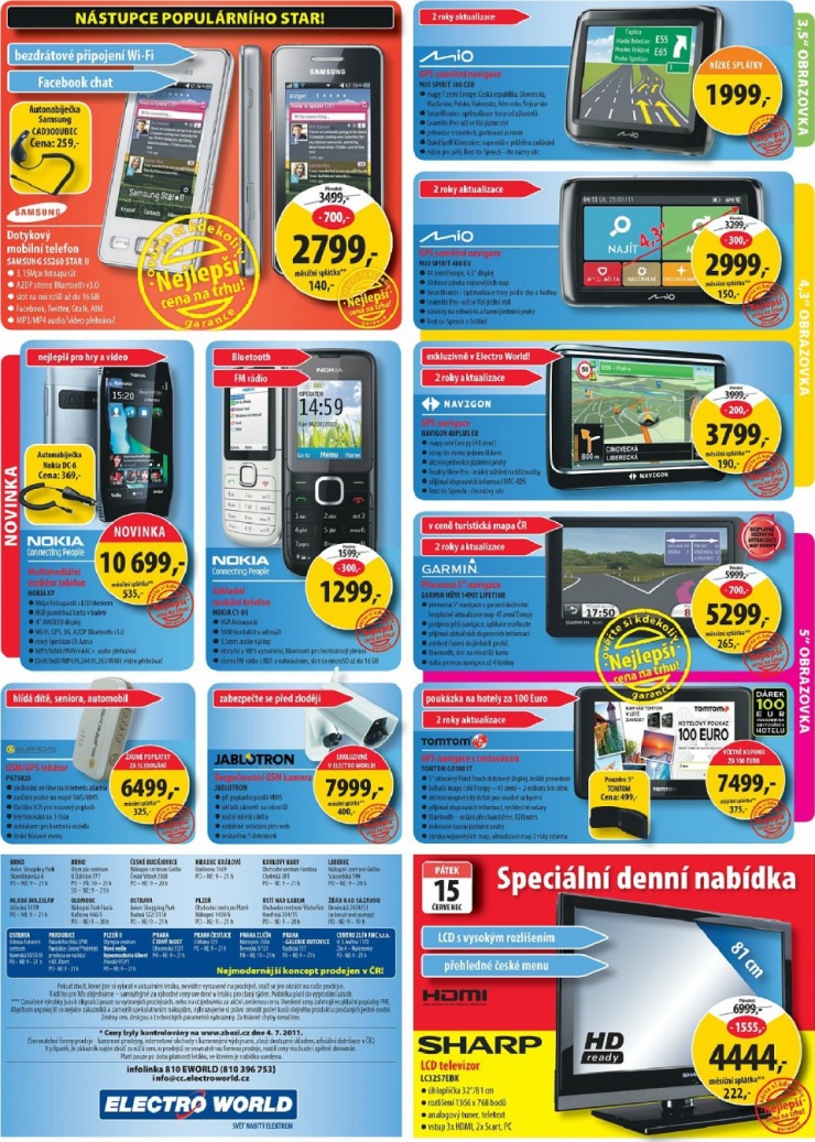 leták Electro World strana 1 leták Electro World strana 1