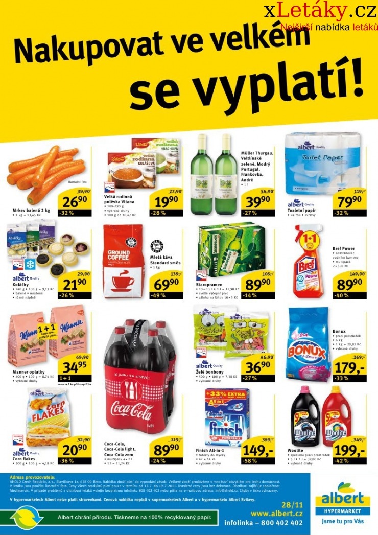 leták Albert Hypermarket leták strana 1 leták Albert Hypermarket leták strana 1