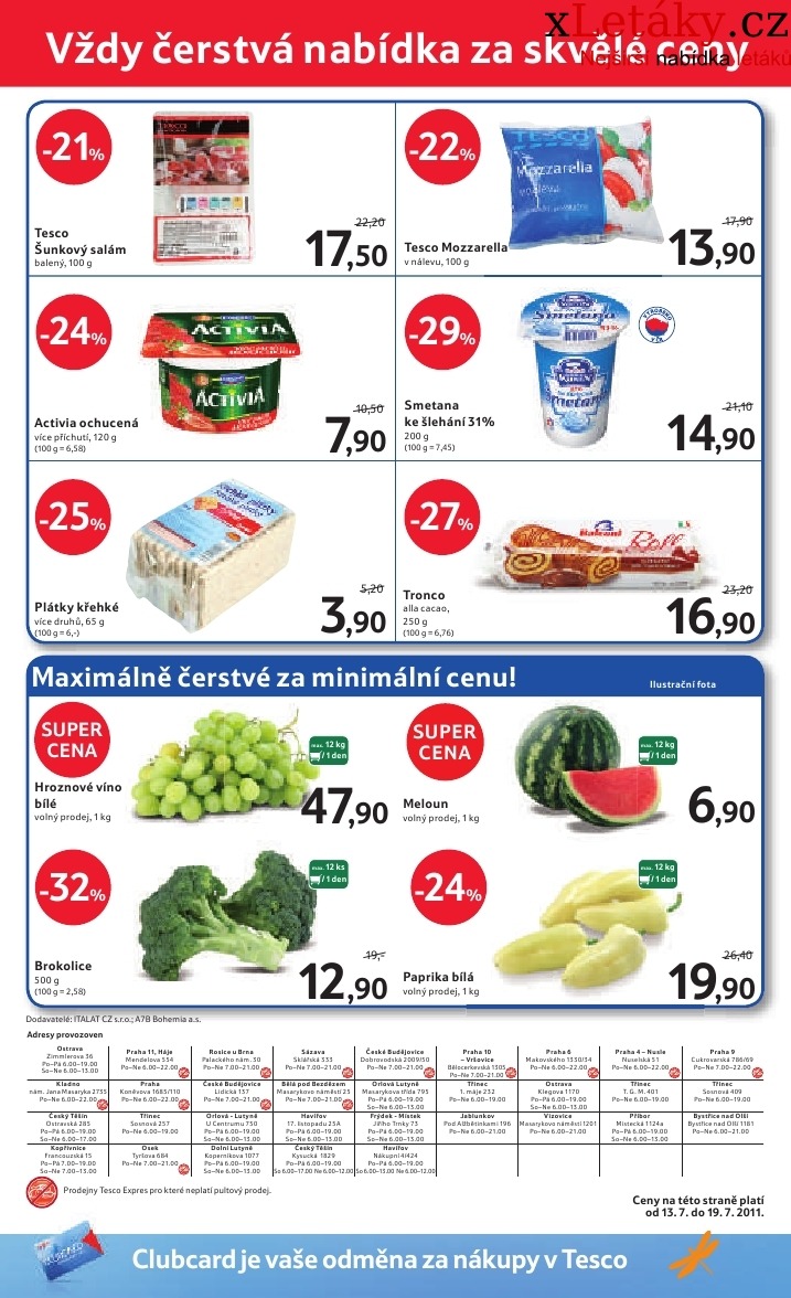 let�k Tesco aktu�ln� let�k strana 1