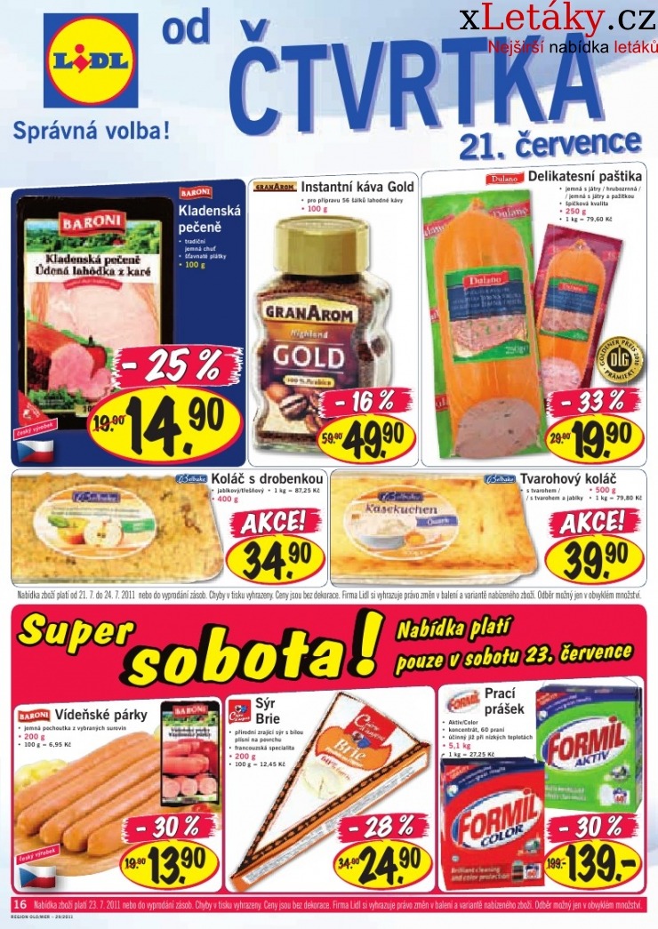 leták Lidl akční leták strana 1 leták Lidl akční leták strana 1
