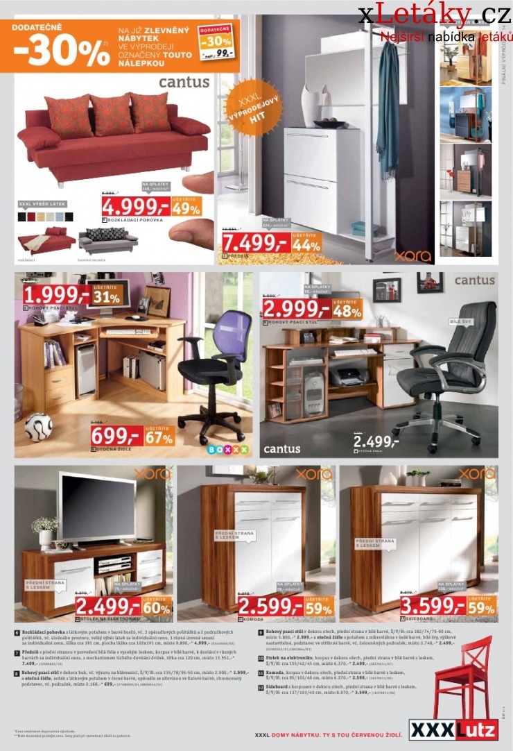 leták XXXLutz akční leták strana 1 leták XXXLutz akční leták strana 1