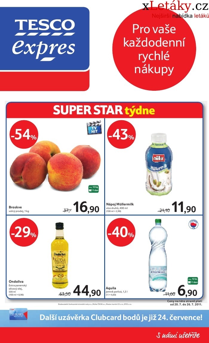 letk Tesco aktuln letk strana 1