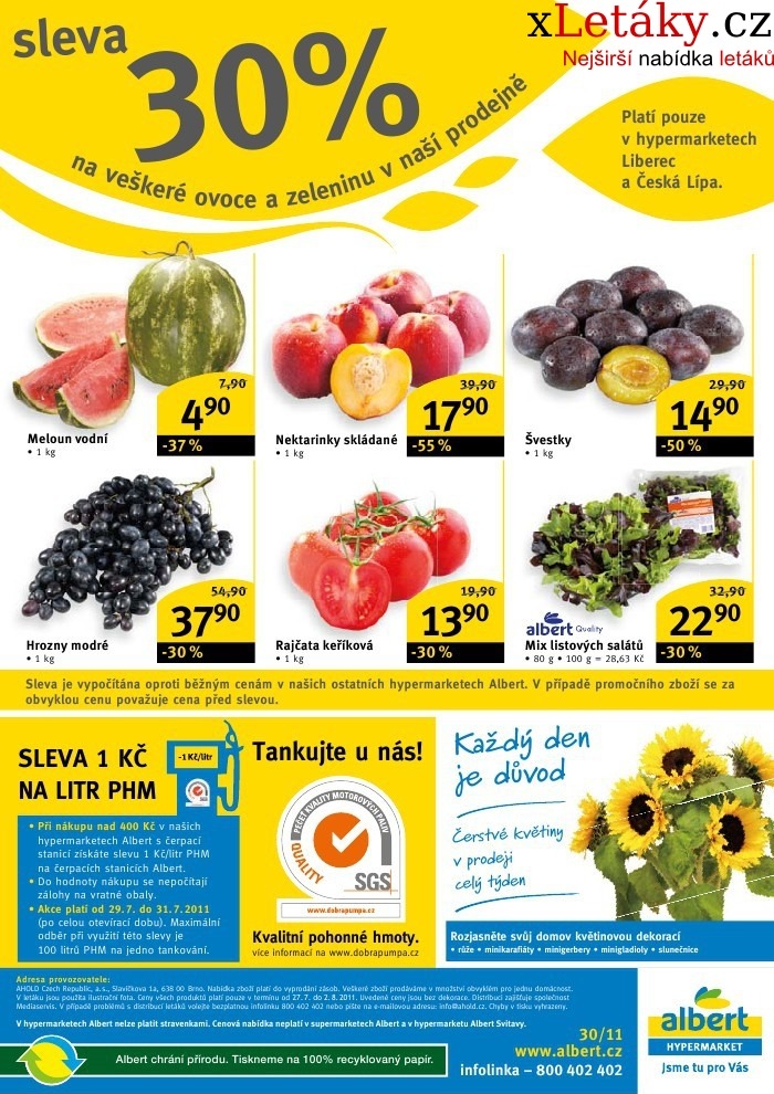 leták Albert Hypermarket leták strana 1 leták Albert Hypermarket leták strana 1