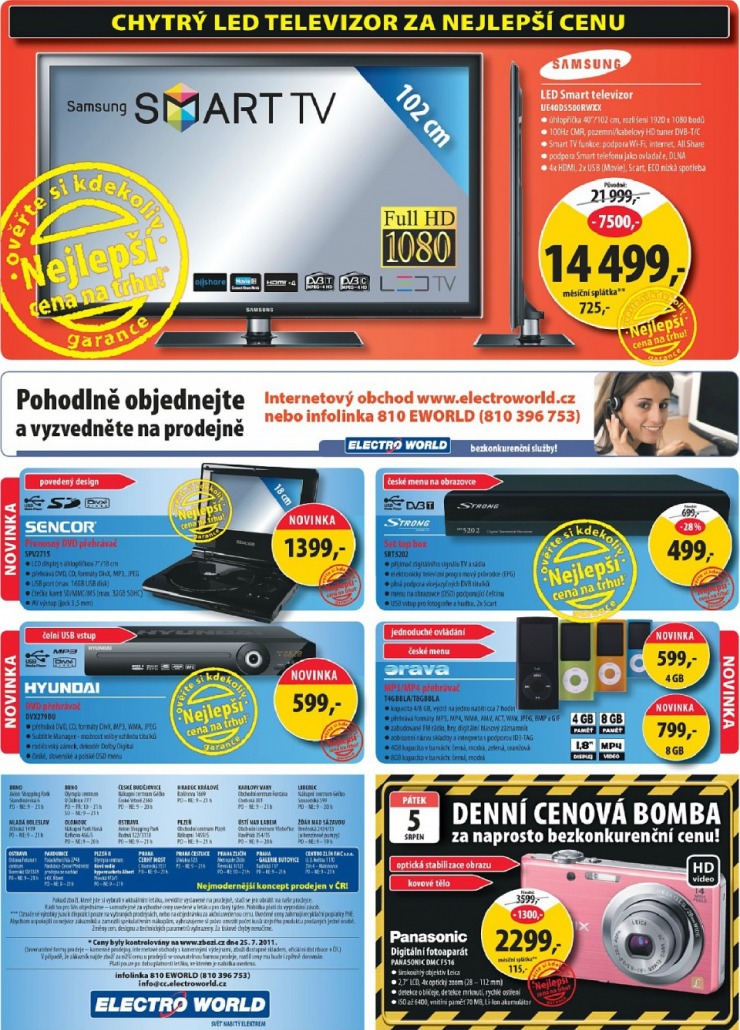 leták Electro World strana 1 leták Electro World strana 1