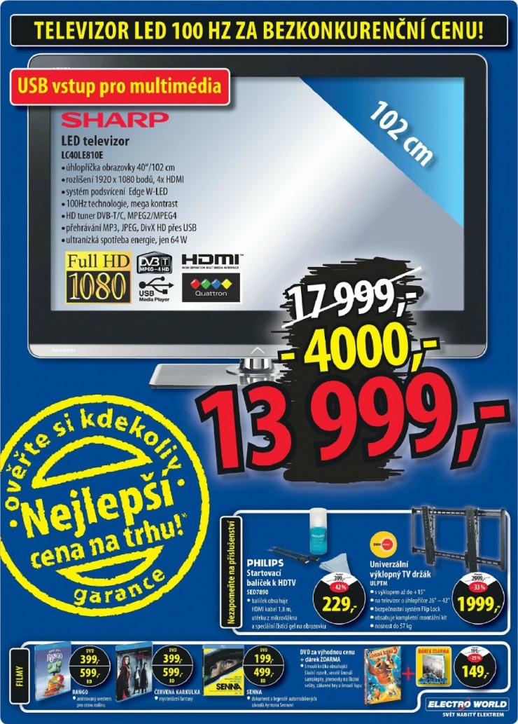 leták Electro World strana 1 leták Electro World strana 1