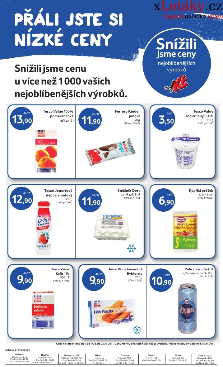 leták Tesco akční leták strana 1 leták Tesco akční leták strana 1