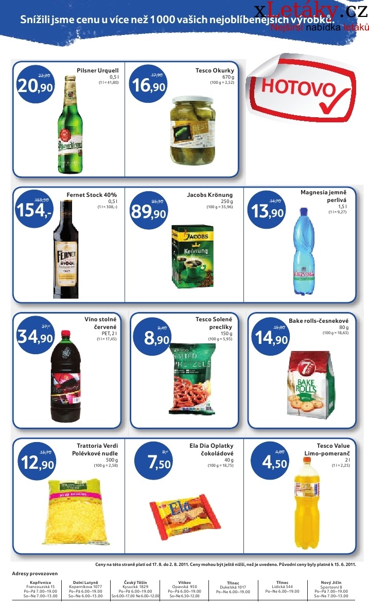 leták Tesco akční leták strana 1 leták Tesco akční leták strana 1