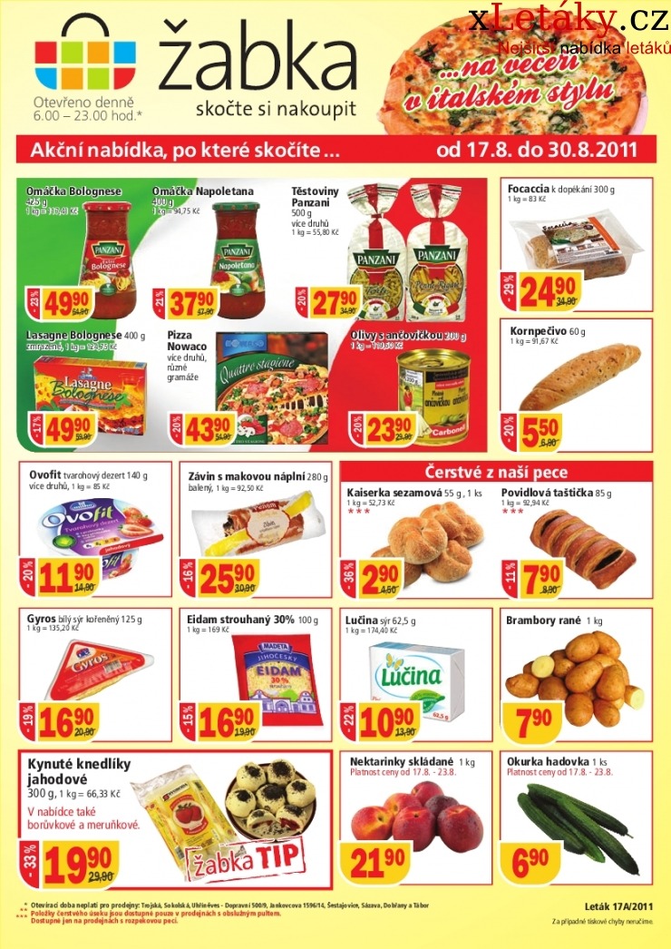 leták Žabka leták strana 1 leták Žabka leták strana 1
