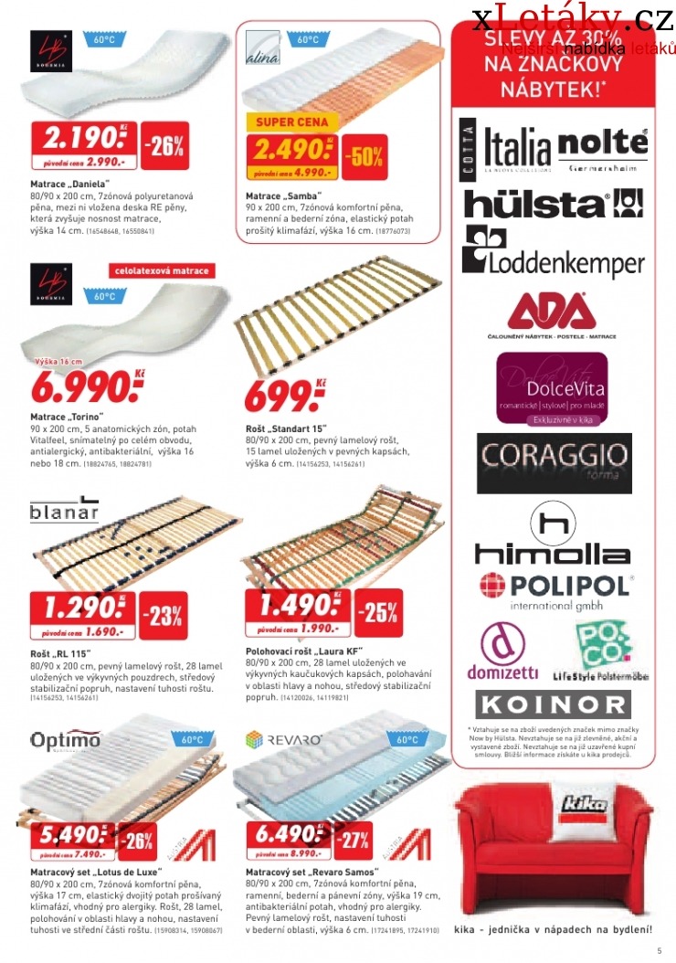 leták Kika nábytek akční leták strana 1 leták Kika nábytek akční leták strana 1
