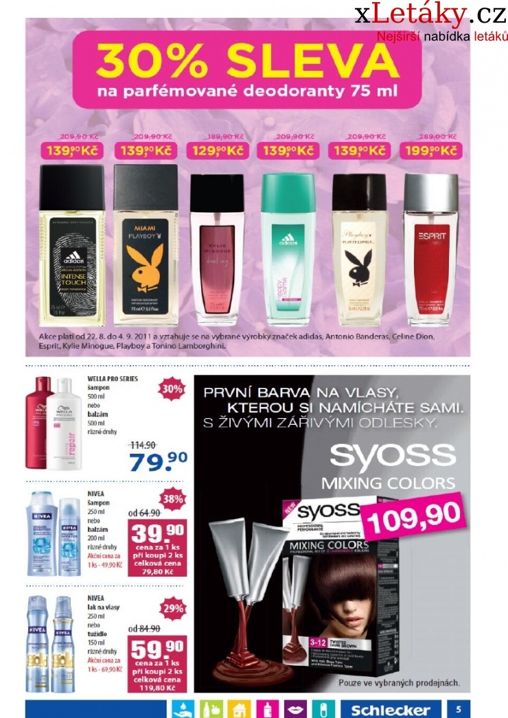 leták Schlecker akční leták strana 1 leták Schlecker akční leták strana 1