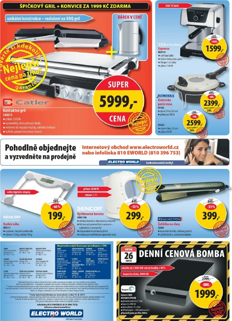 leták Electro World strana 1 leták Electro World strana 1