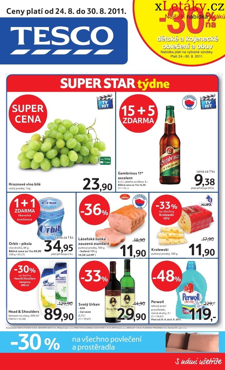 letk Tesco aktuln letk strana 1