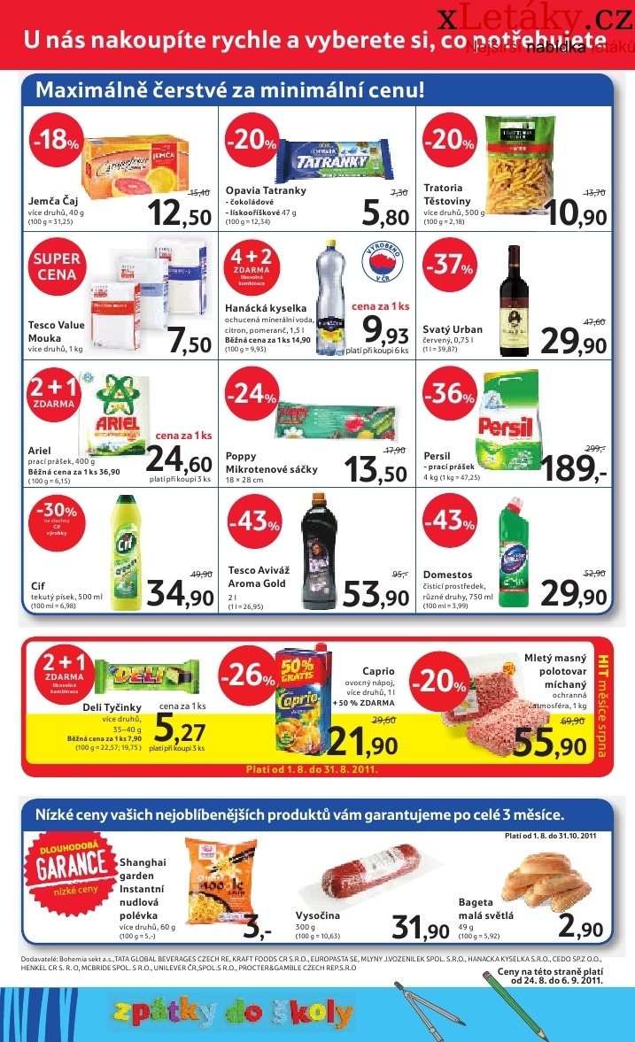 leták Tesco akční leták strana 1 leták Tesco akční leták strana 1