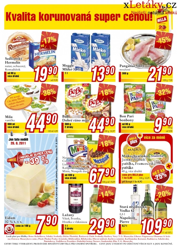leták Billa leták strana 1 leták Billa leták strana 1