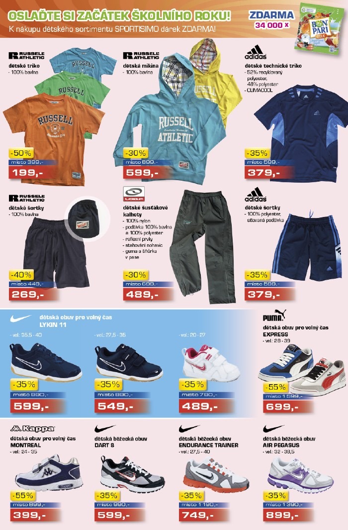 leták Sportisimo strana 1 leták Sportisimo strana 1