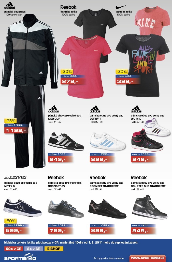 leták Sportisimo strana 1 leták Sportisimo strana 1