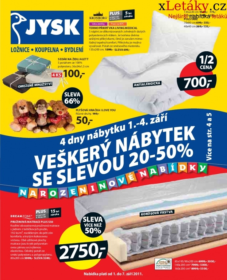 leták Jysk aktuální leták strana 1 leták Jysk aktuální leták strana 1