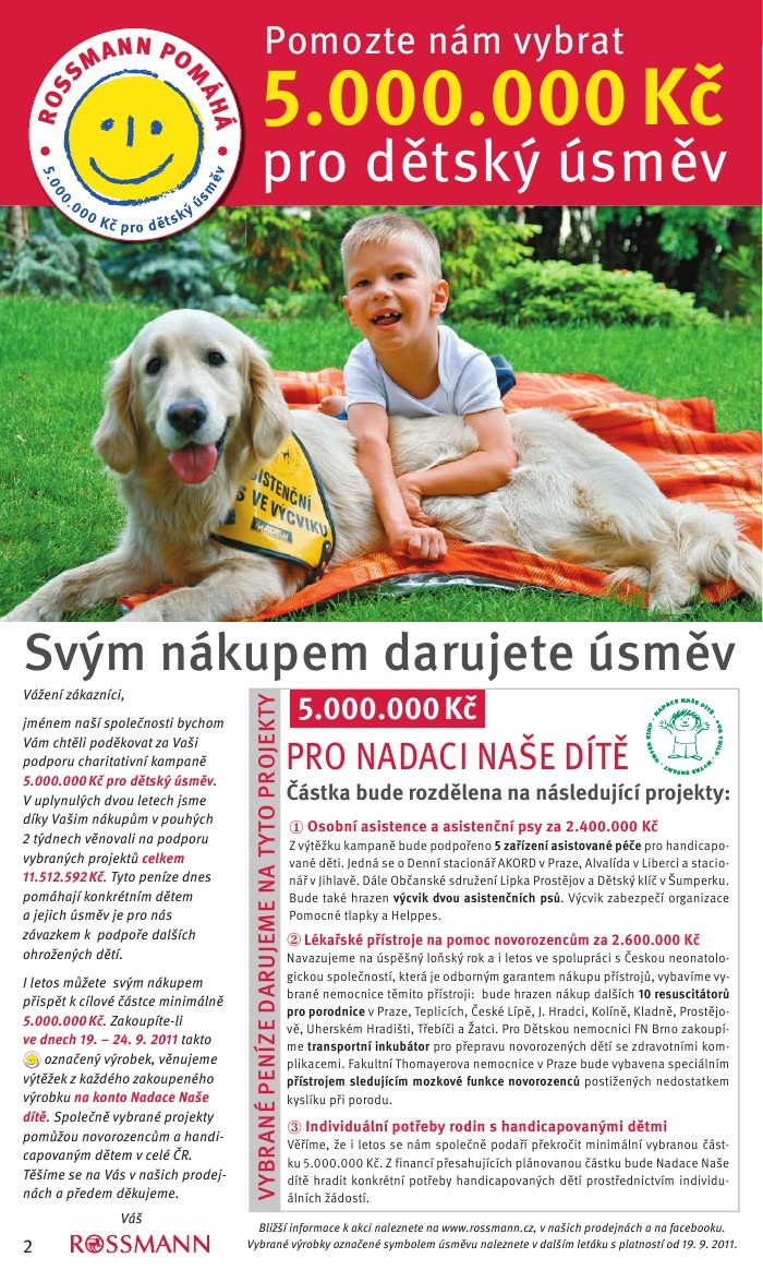 leták Rossmann strana 1 leták Rossmann strana 1
