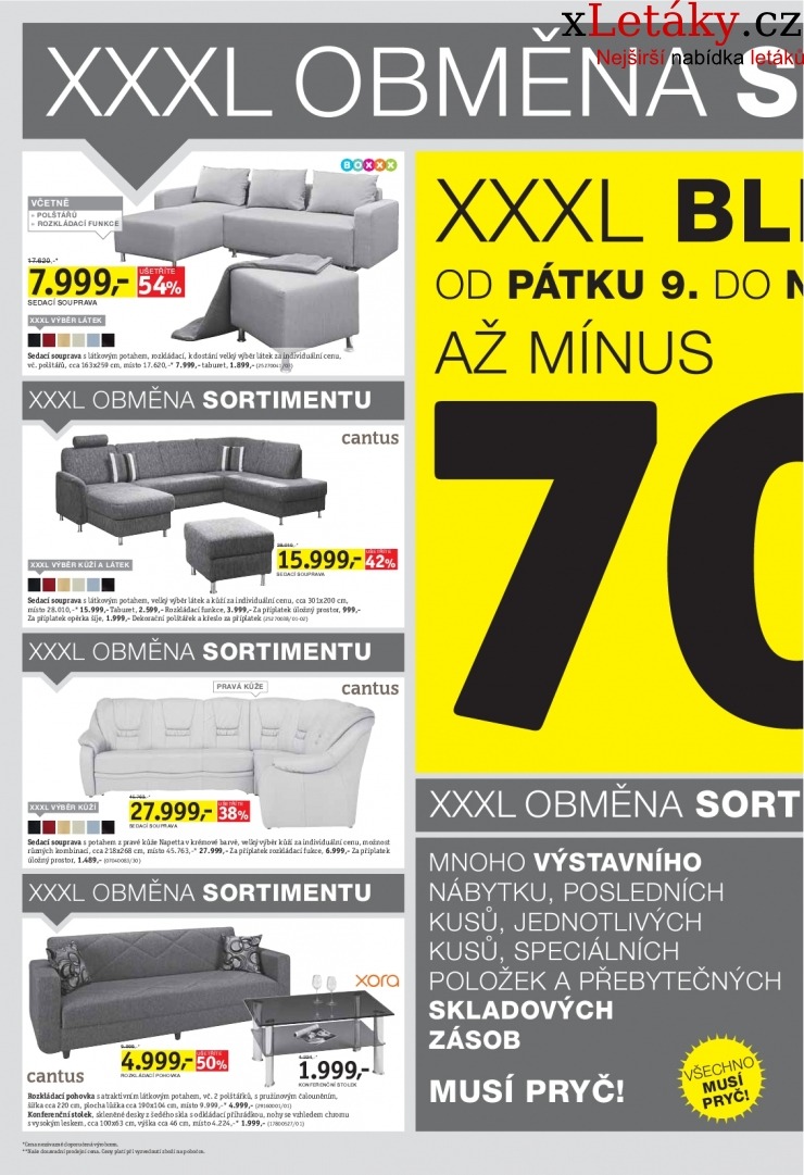 leták XXXLutz akční leták strana 1 leták XXXLutz akční leták strana 1