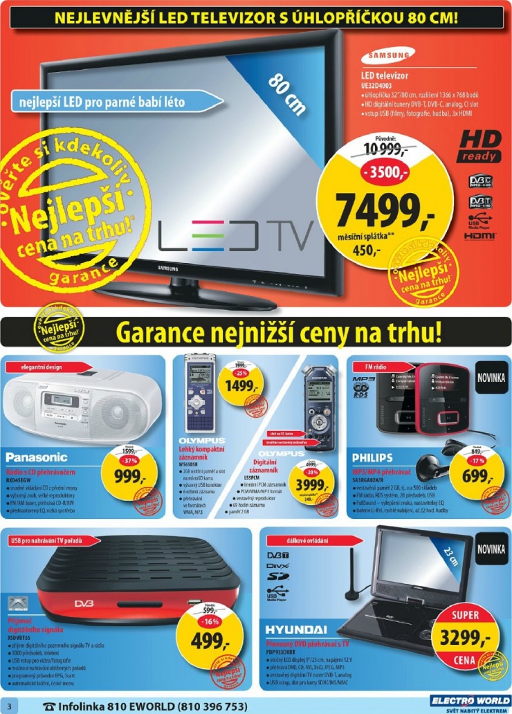 leták Electro World strana 1 leták Electro World strana 1
