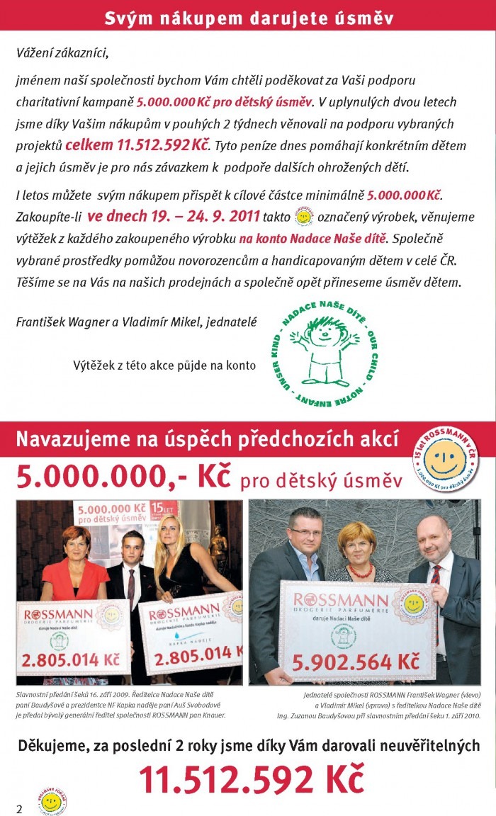 leták Rossmann strana 1 leták Rossmann strana 1