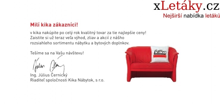 leták Kika nábytek leták strana 1 leták Kika nábytek leták strana 1
