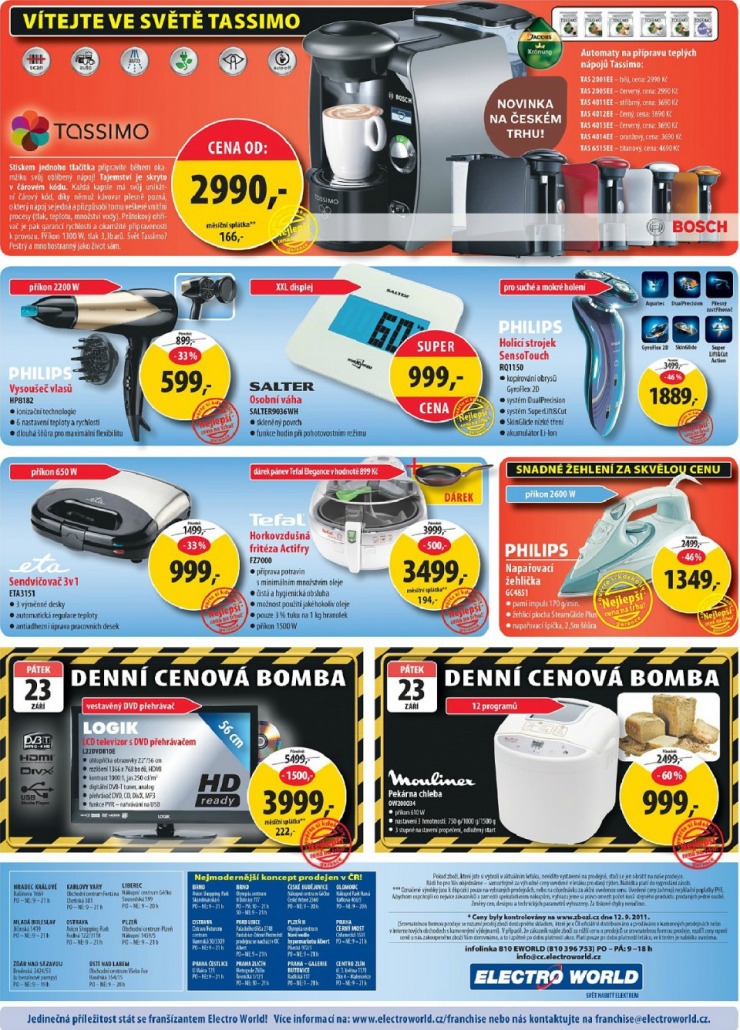 leták Electro World strana 1 leták Electro World strana 1