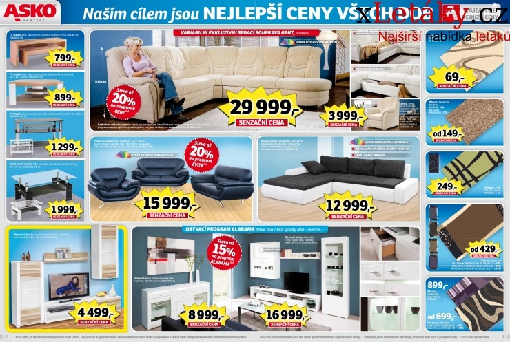 leták Asko nábytek akční leták strana 1 leták Asko nábytek akční leták strana 1