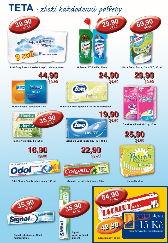 leták TETA drogerie strana 1 leták TETA drogerie strana 1