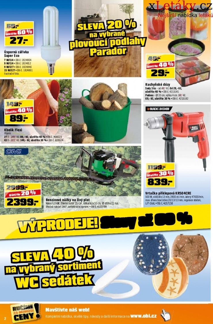 leták OBI leták strana 1 leták OBI leták strana 1
