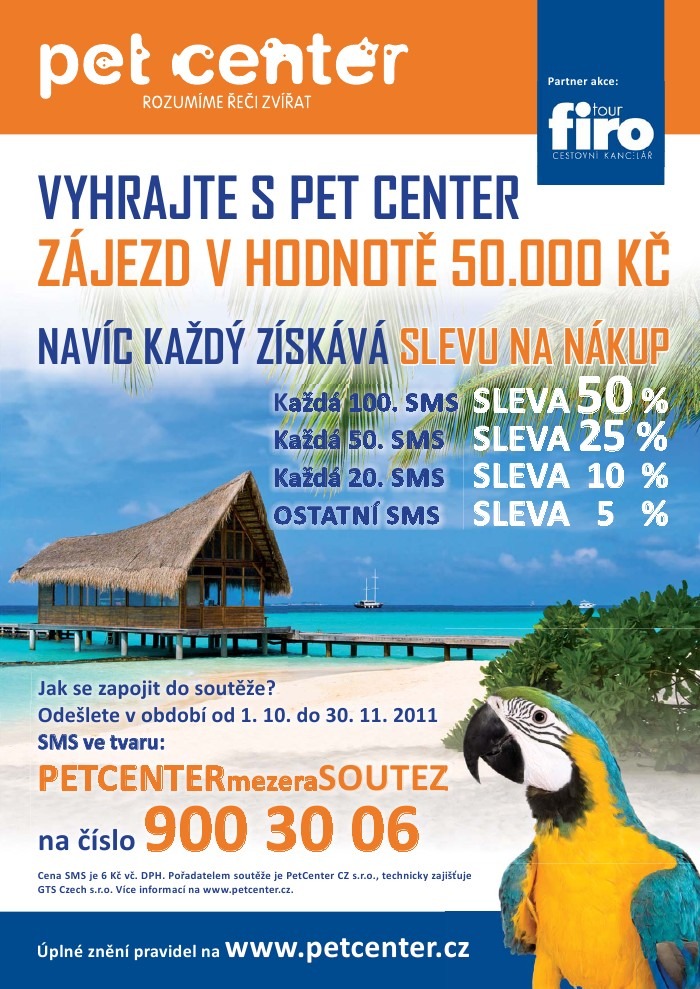 leták Pet Center strana 1 leták Pet Center strana 1