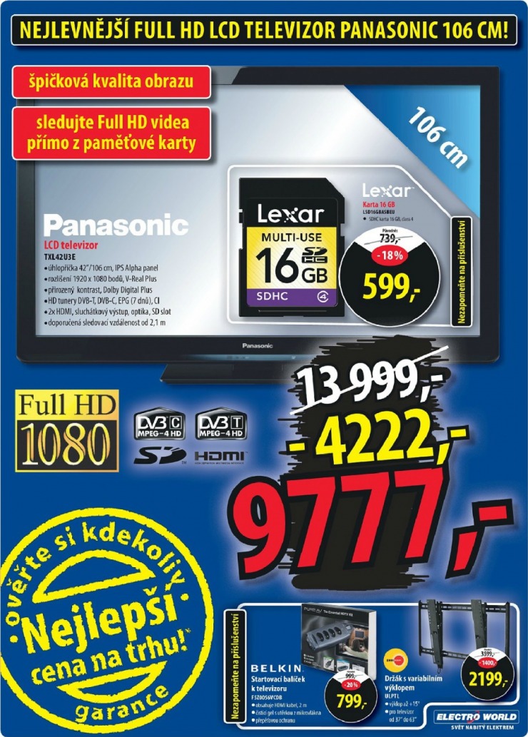 leták Electro World strana 1 leták Electro World strana 1