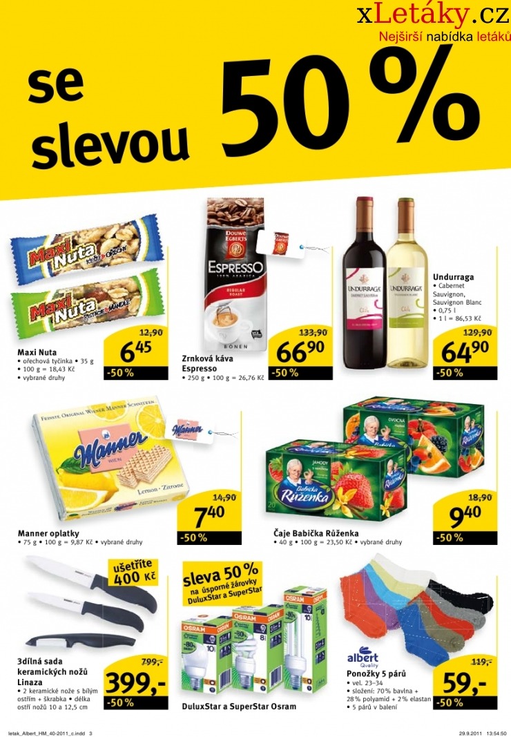 leták Albert Hypermarket leták strana 1 leták Albert Hypermarket leták strana 1