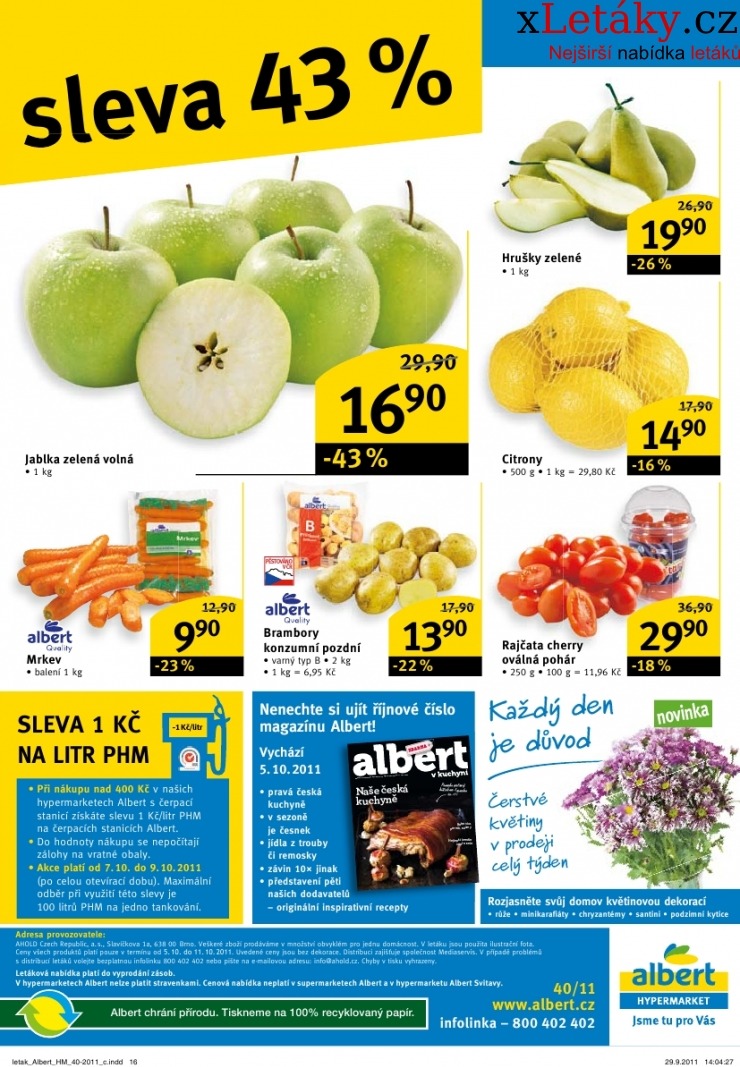 leták Albert Hypermarket leták strana 1 leták Albert Hypermarket leták strana 1