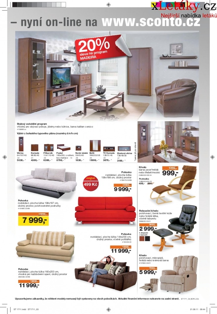 leták Sconto nábytek leták strana 1 leták Sconto nábytek leták strana 1