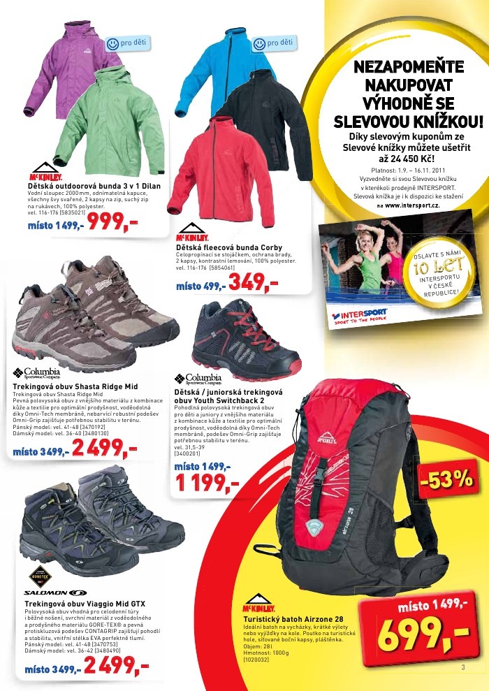 leták Intersport strana 1 leták Intersport strana 1