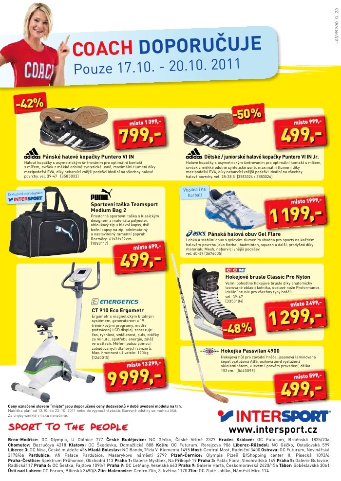 leták Intersport strana 1 leták Intersport strana 1