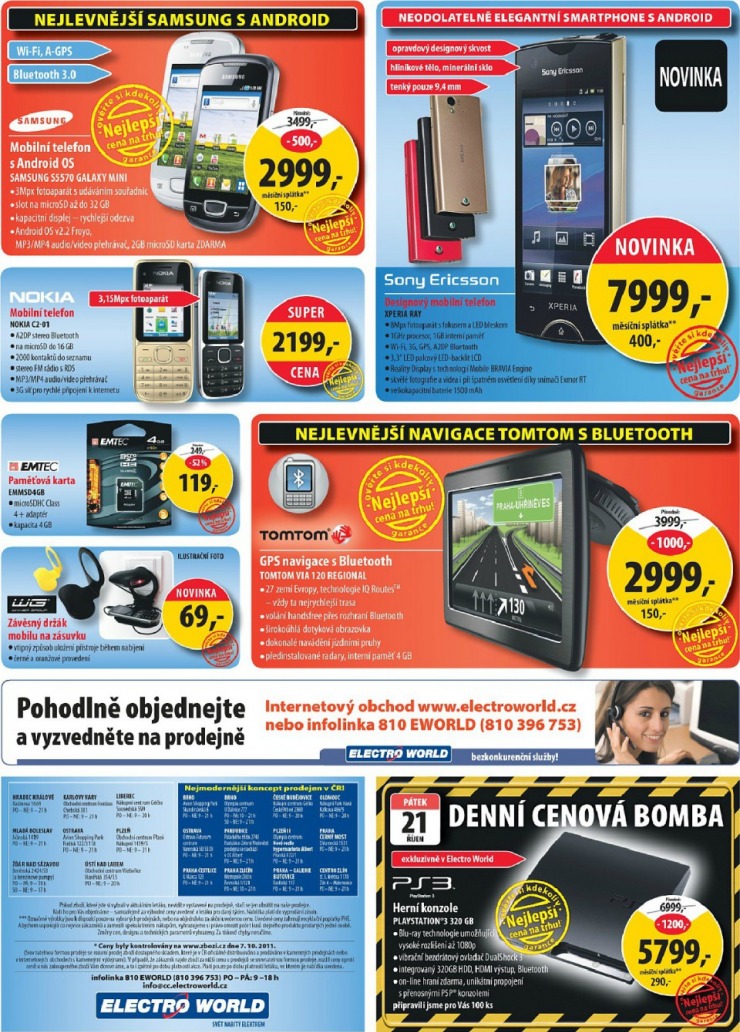 leták Electro World strana 1 leták Electro World strana 1