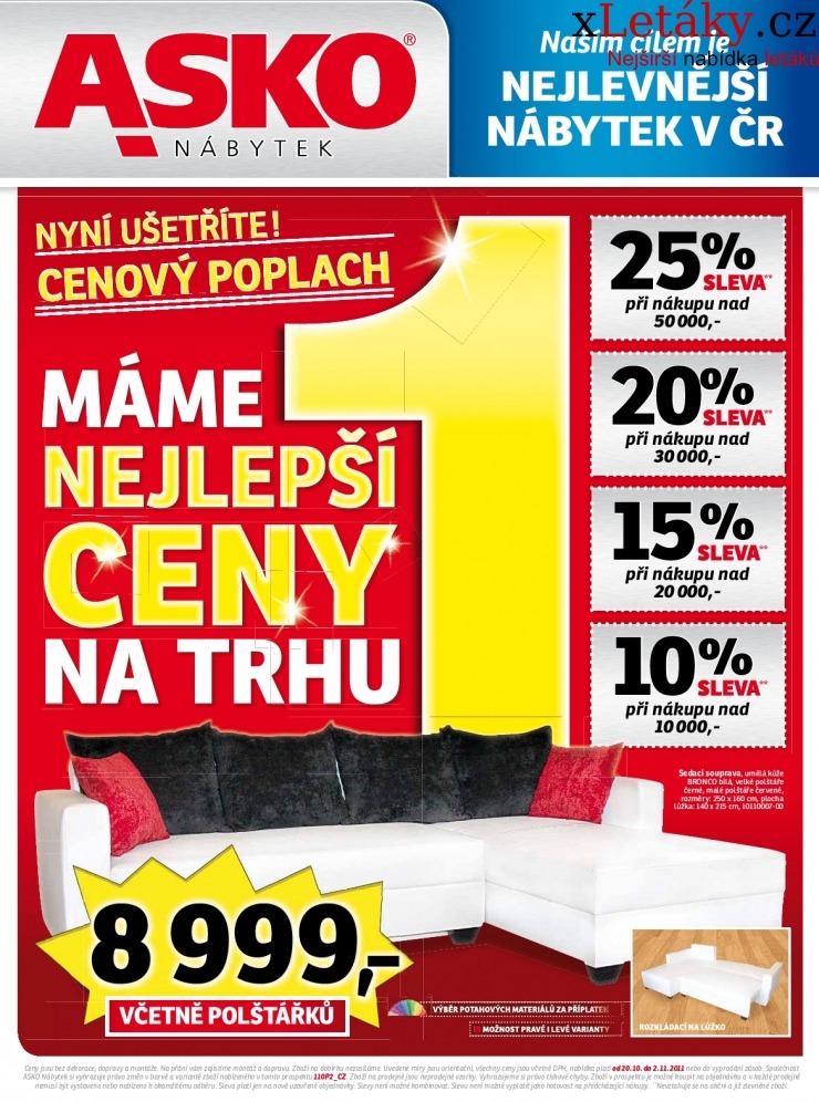 leták Asko nábytek akční leták strana 1 leták Asko nábytek akční leták strana 1