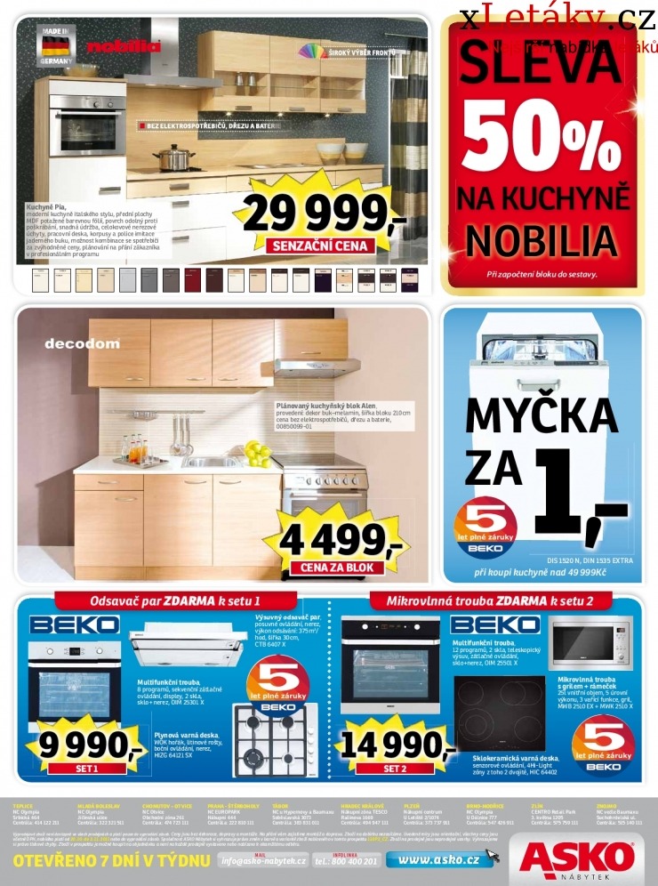 leták Asko nábytek akční leták strana 1 leták Asko nábytek akční leták strana 1
