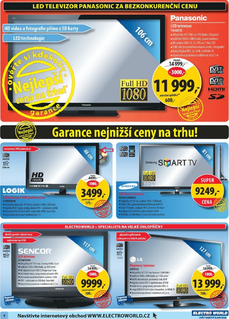leták Electro World strana 1 leták Electro World strana 1