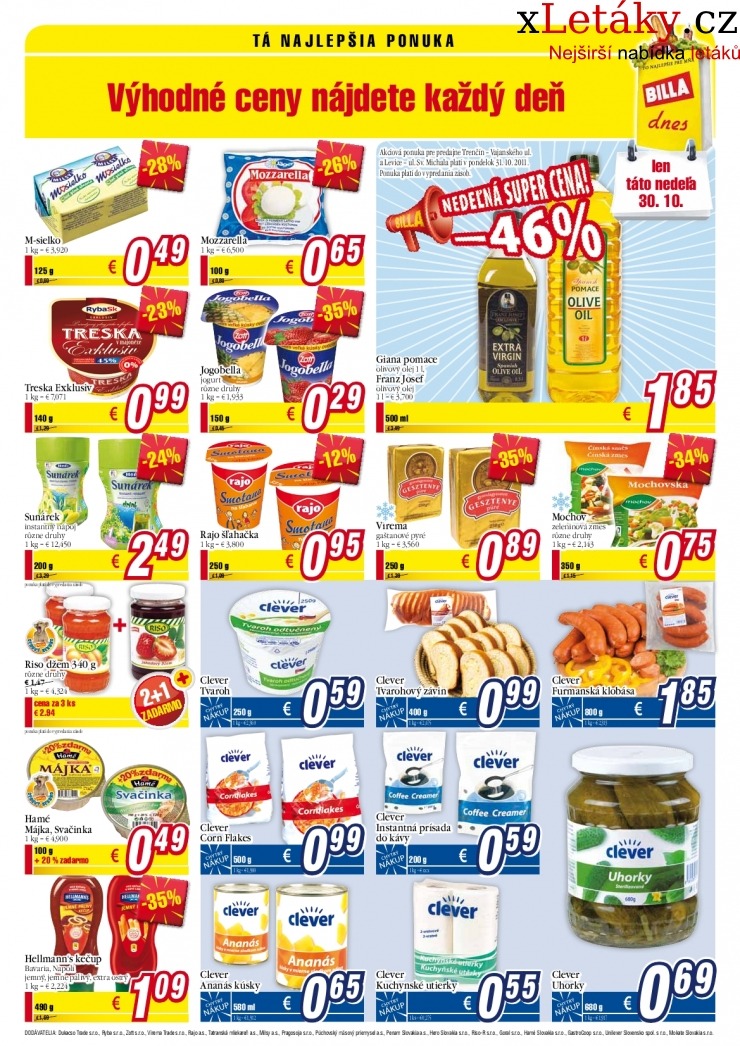 leták Billa leták strana 1 leták Billa leták strana 1