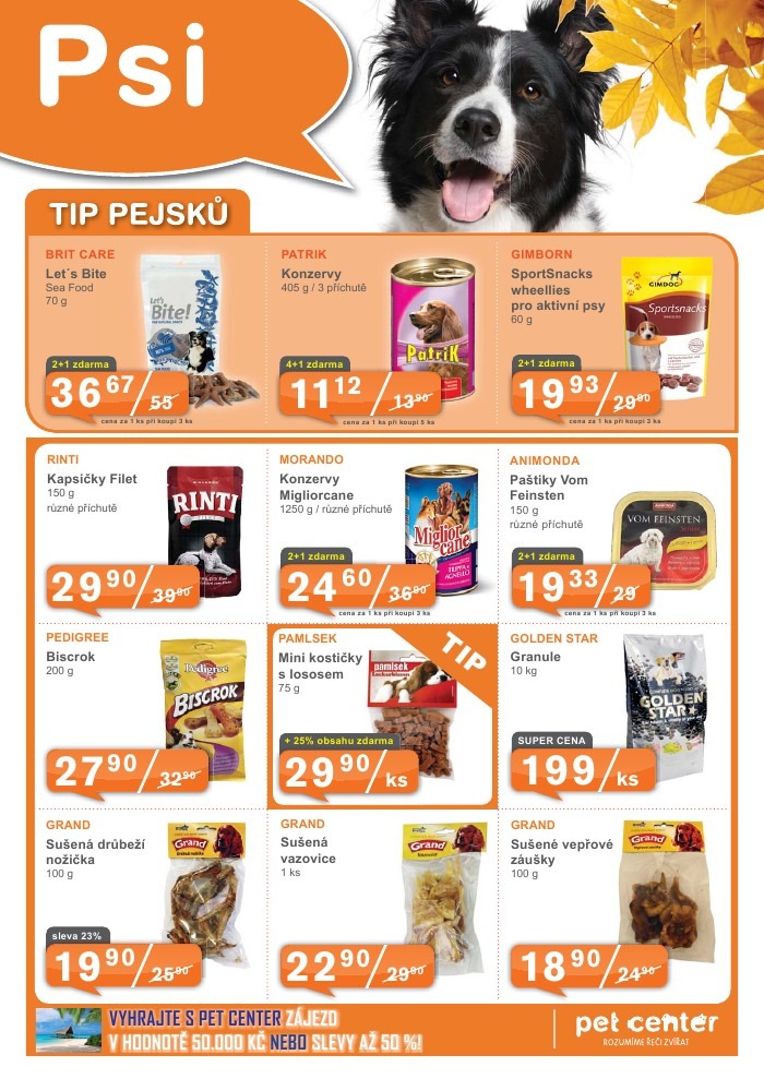 leták Pet Center strana 1 leták Pet Center strana 1