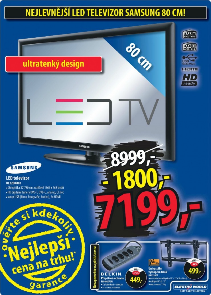 leták Electro World strana 1 leták Electro World strana 1