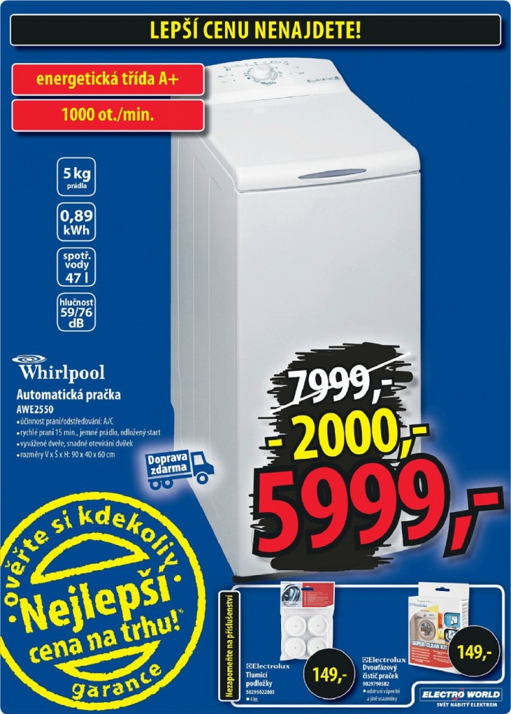 leták Electro World strana 1 leták Electro World strana 1