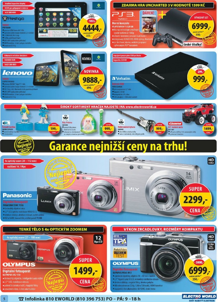 leták Electro World strana 1 leták Electro World strana 1