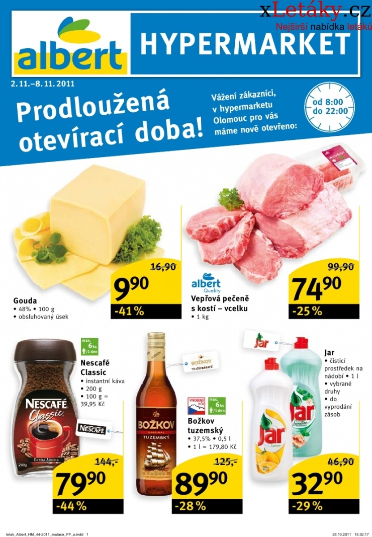 leták Albert Hypermarket leták strana 1 leták Albert Hypermarket leták strana 1