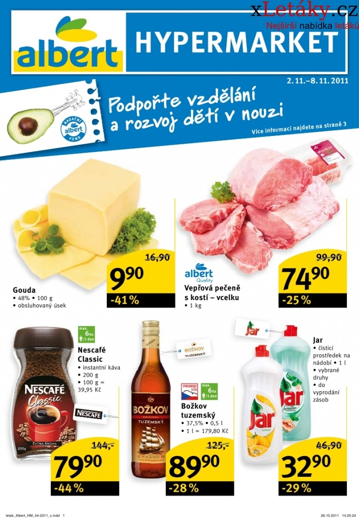 leták Albert Hypermarket leták strana 1 leták Albert Hypermarket leták strana 1
