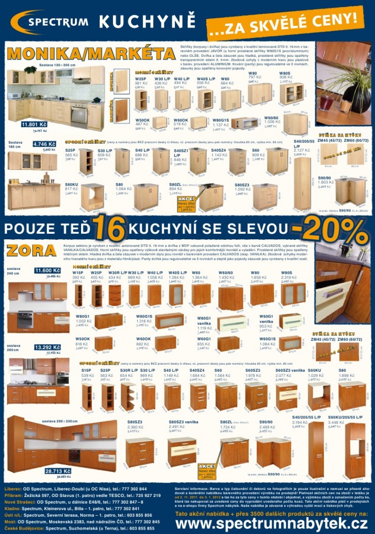 leták Spectrum nábytek strana 1 leták Spectrum nábytek strana 1
